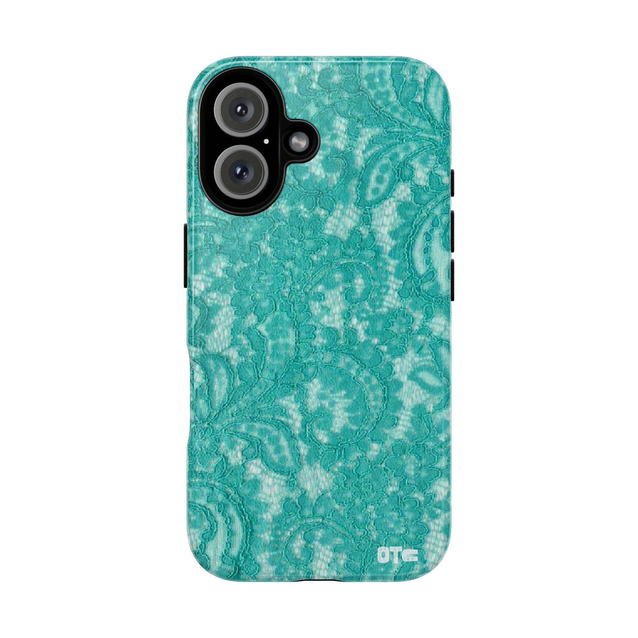 Teal Lace Protective Case