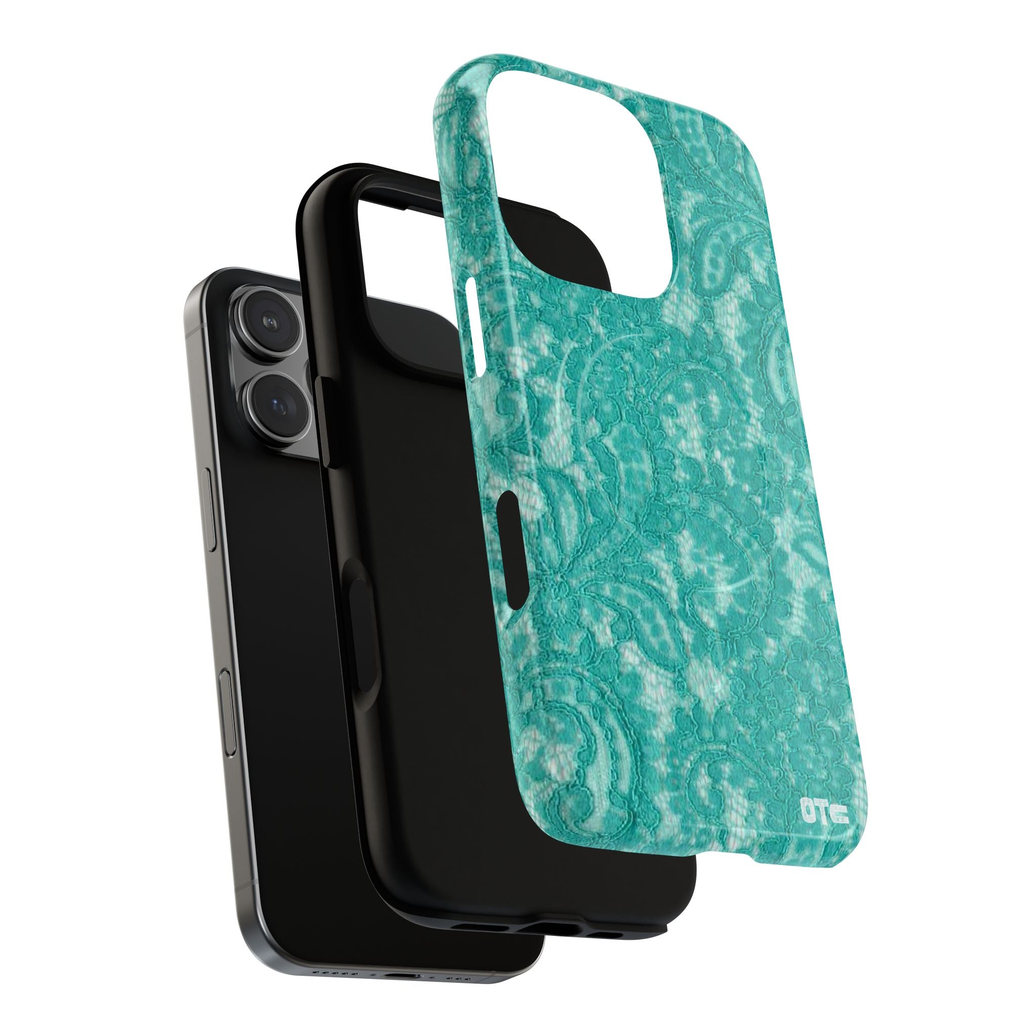 Teal Lace MagSafe Case