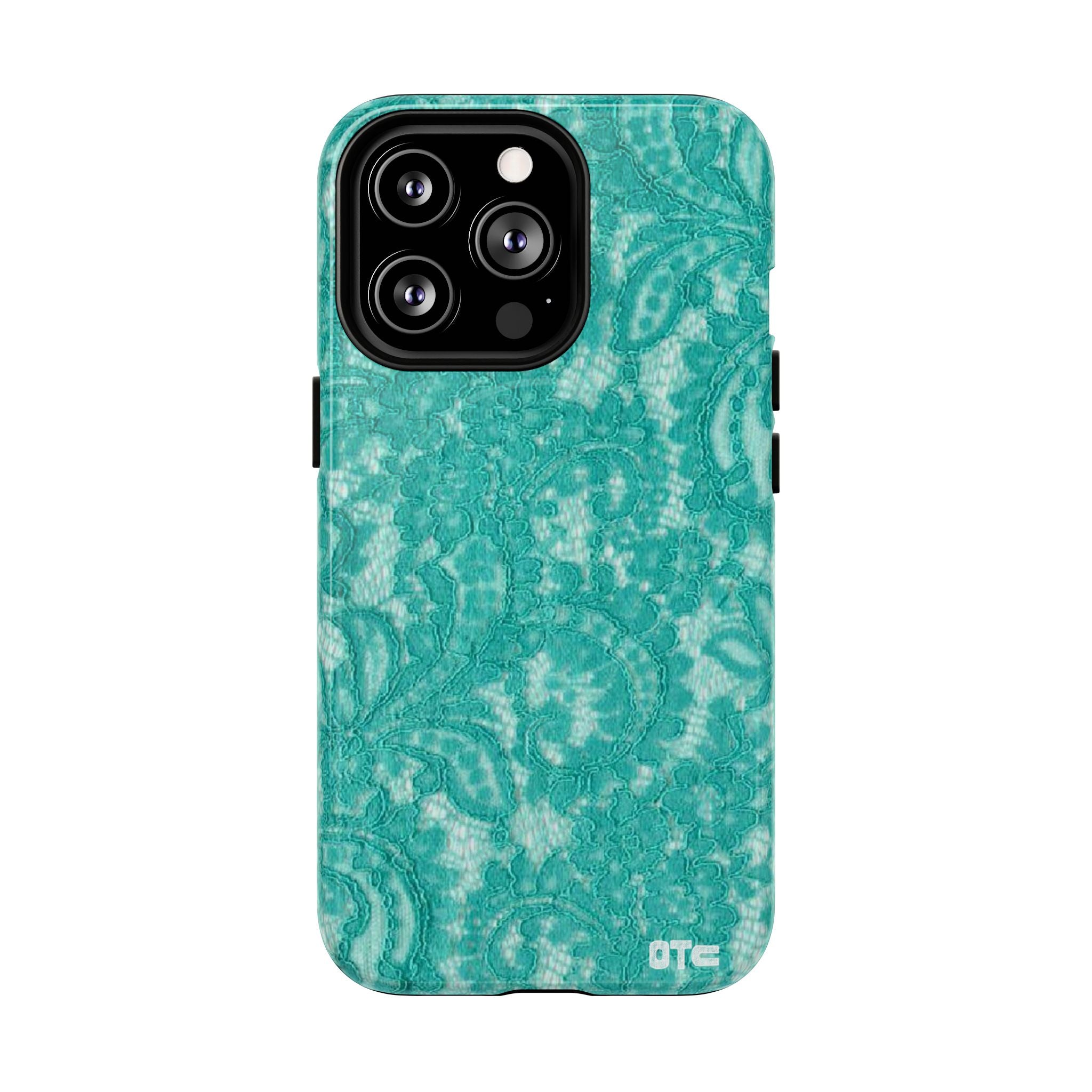 Teal Lace MagSafe Case