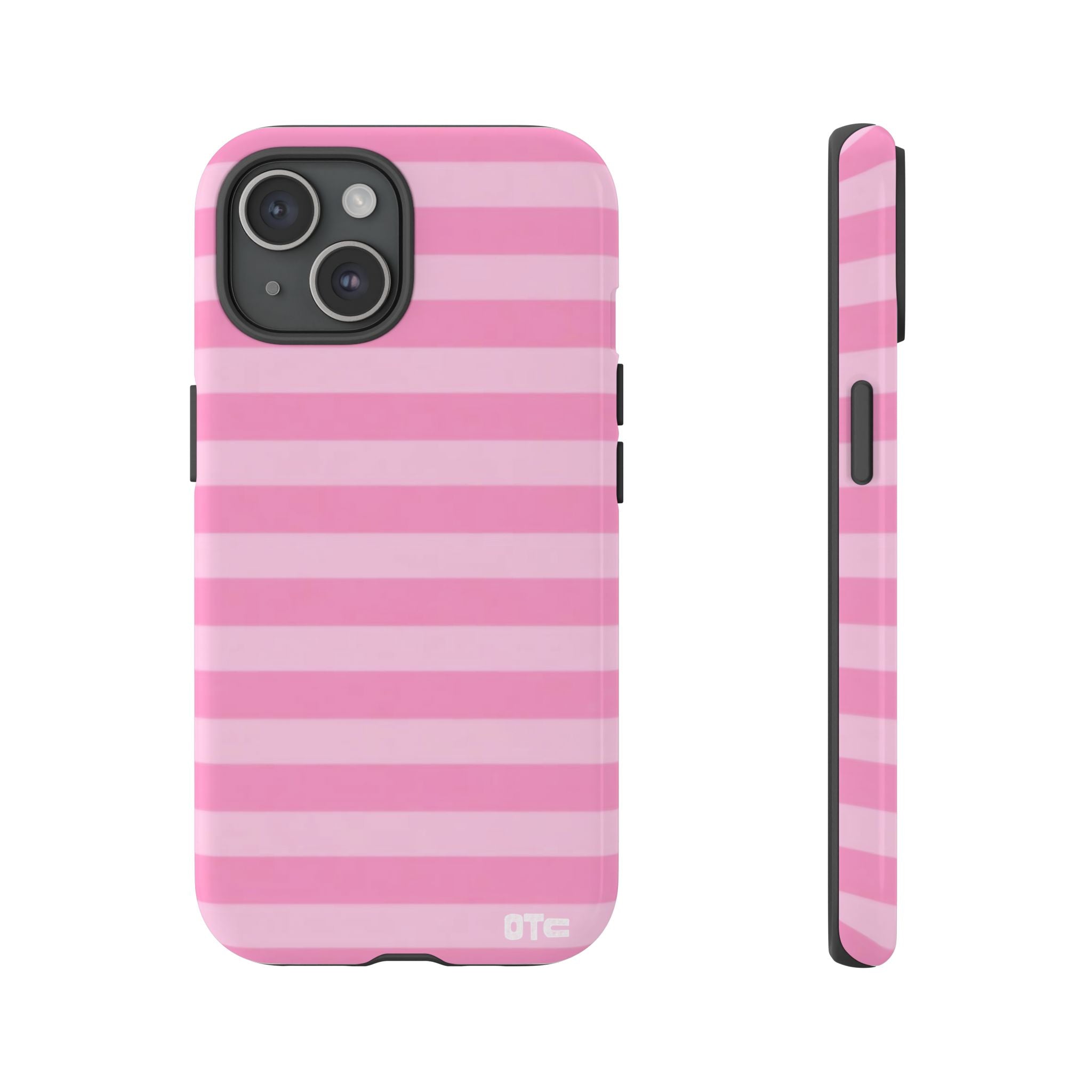 Pink Candy Stripes Protective Case